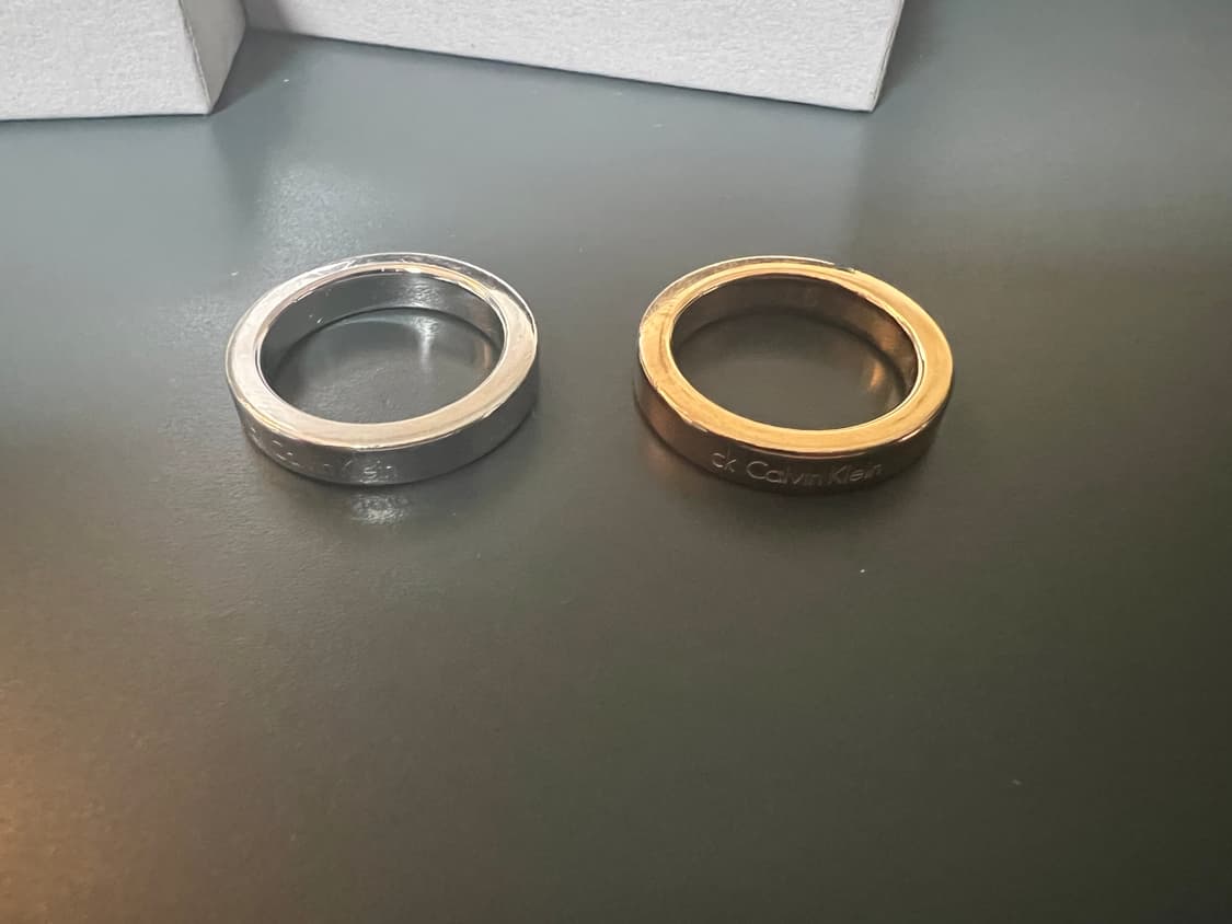 캘빈 클라인 반지 2개 박스 포함 상품이미지1