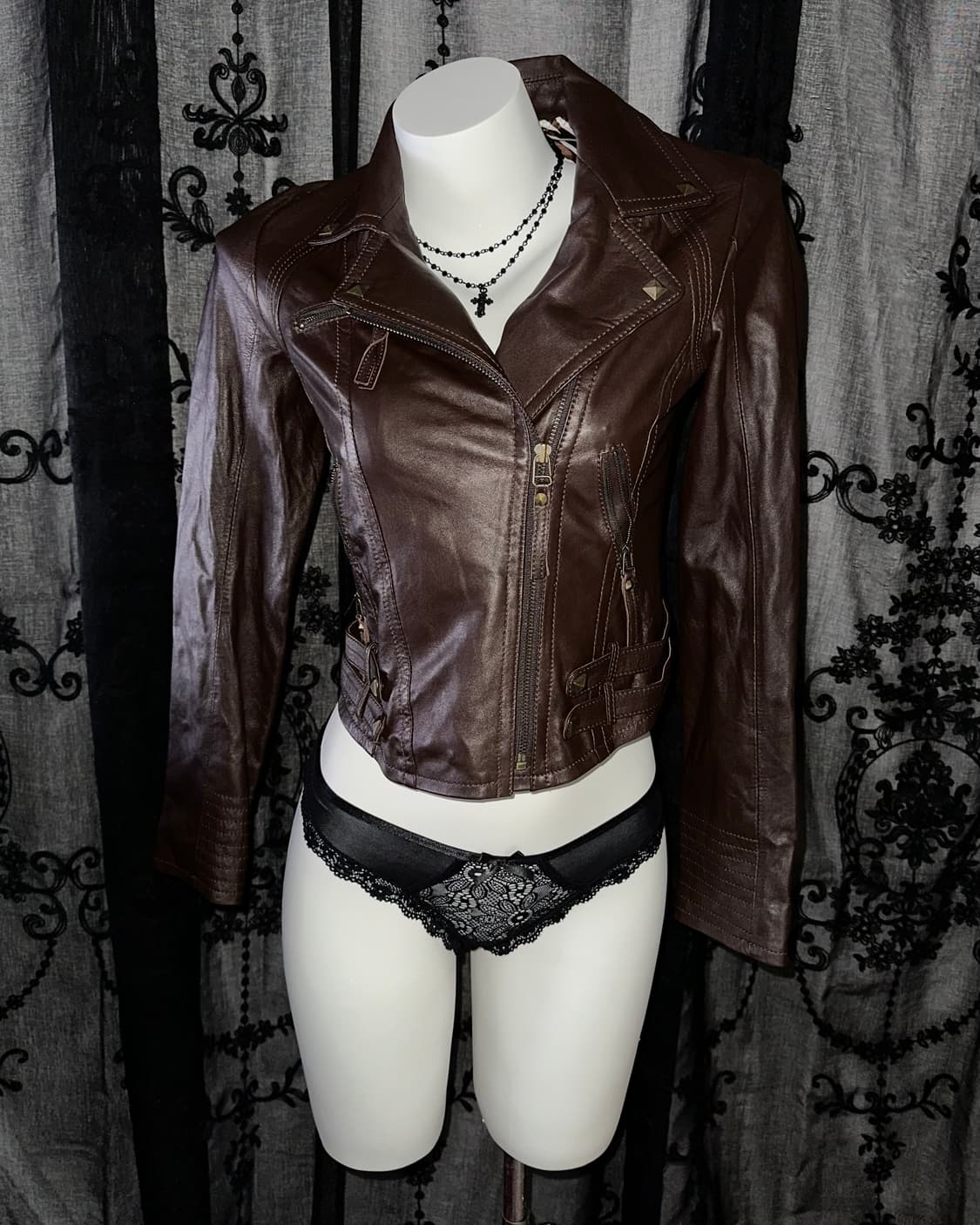 sheepskin brown jacket 상품이미지2