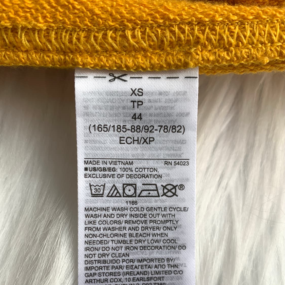 갭 GAP 1969 머스터드 빈티지 맨투맨 1863 상품이미지8