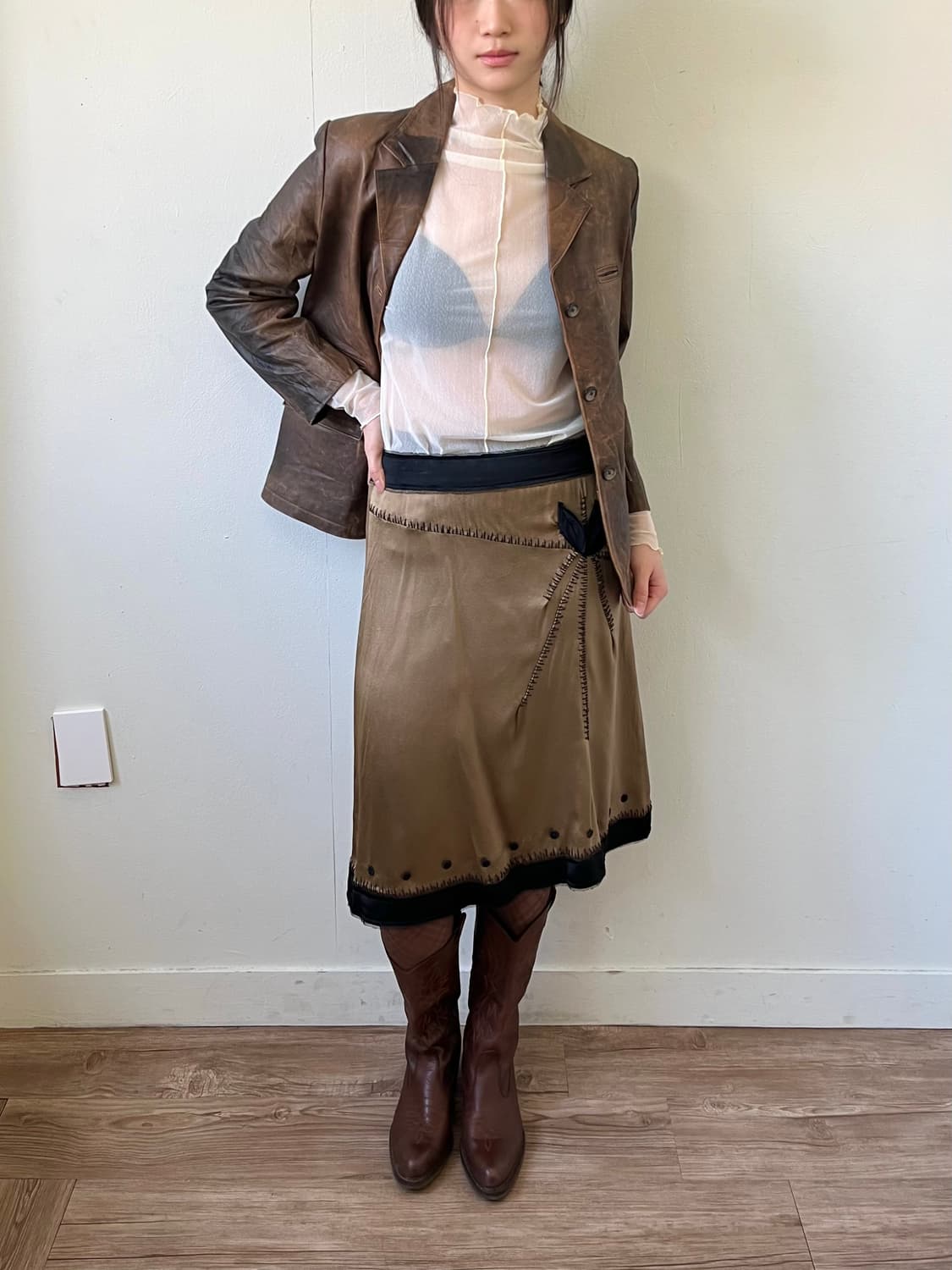 ALBERTA FERRETTI 실크 스커트 상품이미지6