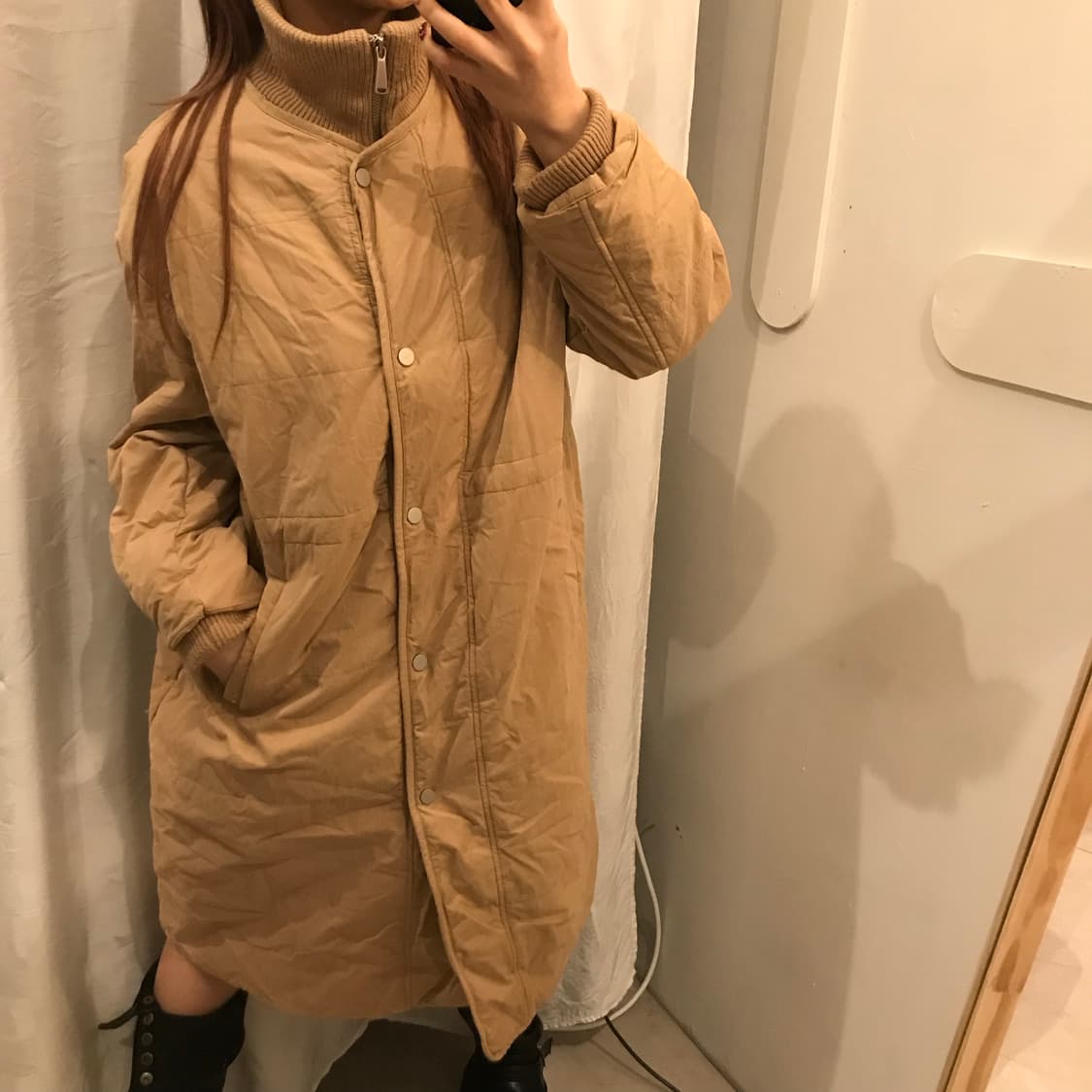 Thursday Island 썰스데이 아일랜드 모리걸 베이지 야상패딩 상품이미지2