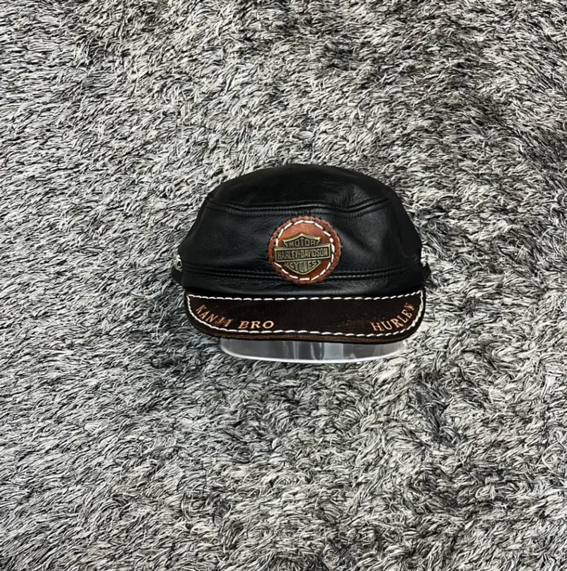 할리데이비슨 커스텀 가죽 바이크 모자 (XL) 상품이미지1