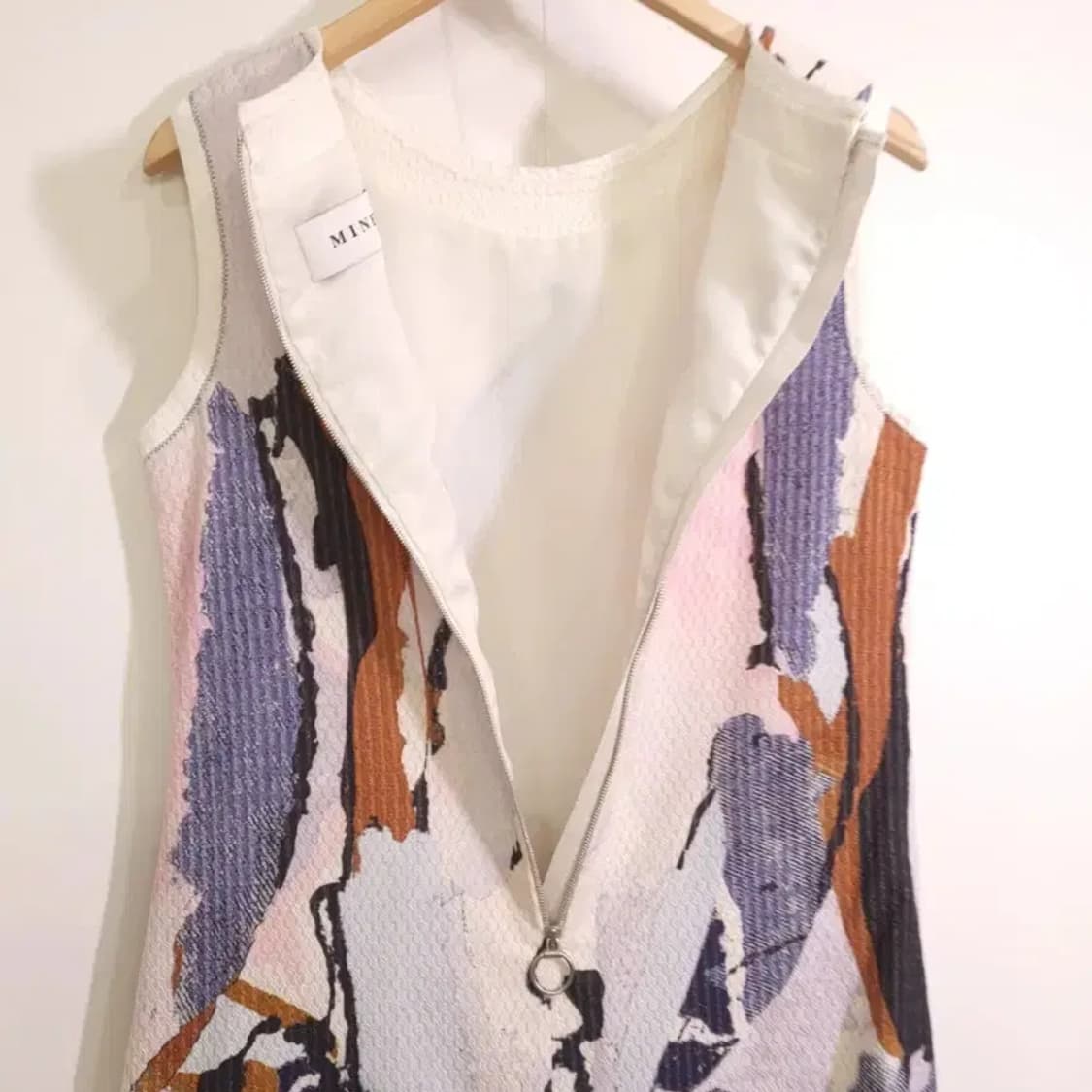 한섬 마인 브러쉬 프린트 트위드 원피스 55 상품이미지5