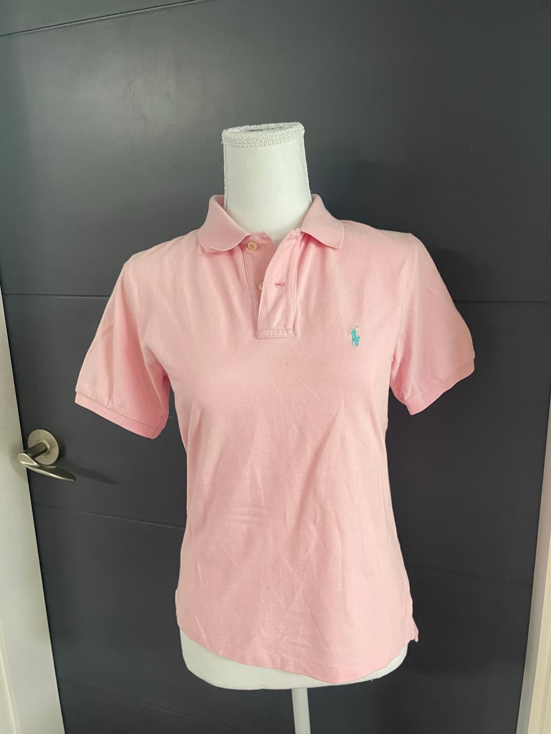 폴로 랄프로렌 딱붙 핑크 민트 딸기우유 카라 니트 상품이미지4