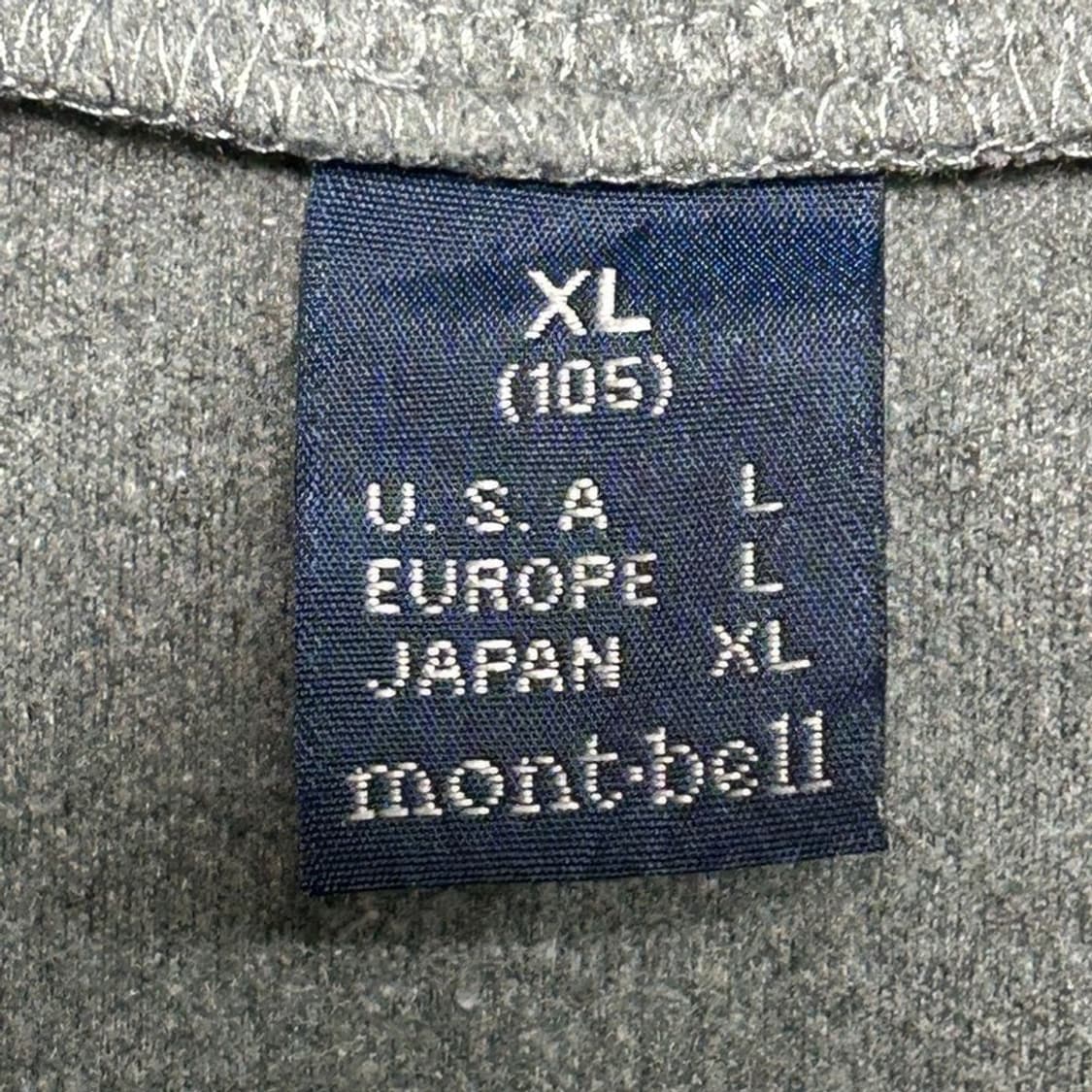 몽벨 하이넥 티셔츠 그레이 XL 상품이미지5