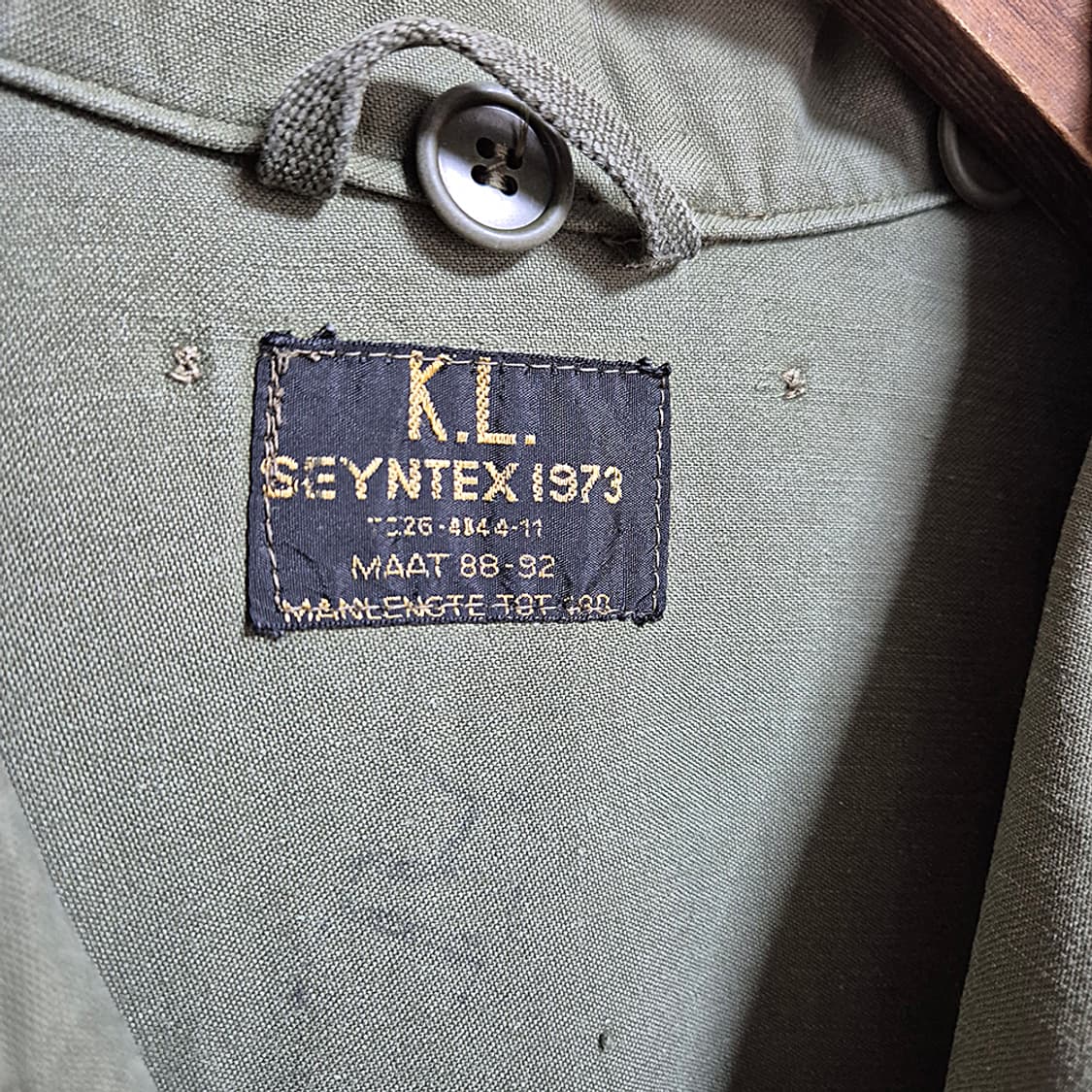 K.L. SEYNTEX 1973 네덜란드 군 재킷 커스터마이징 상품이미지7