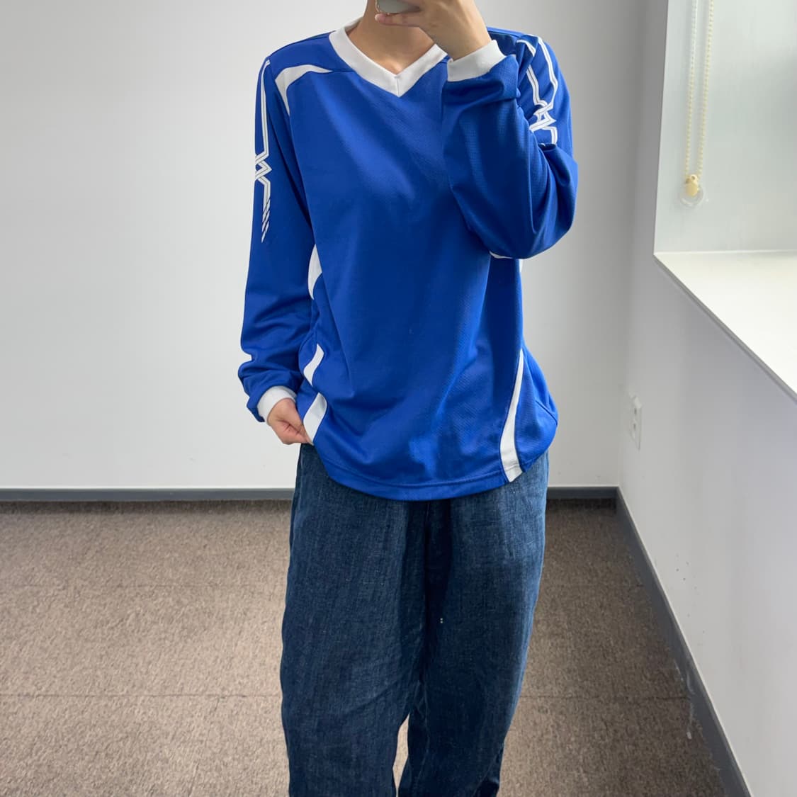 Mizuno 미즈노 올드스쿨 블루 롱슬리브  상품이미지2