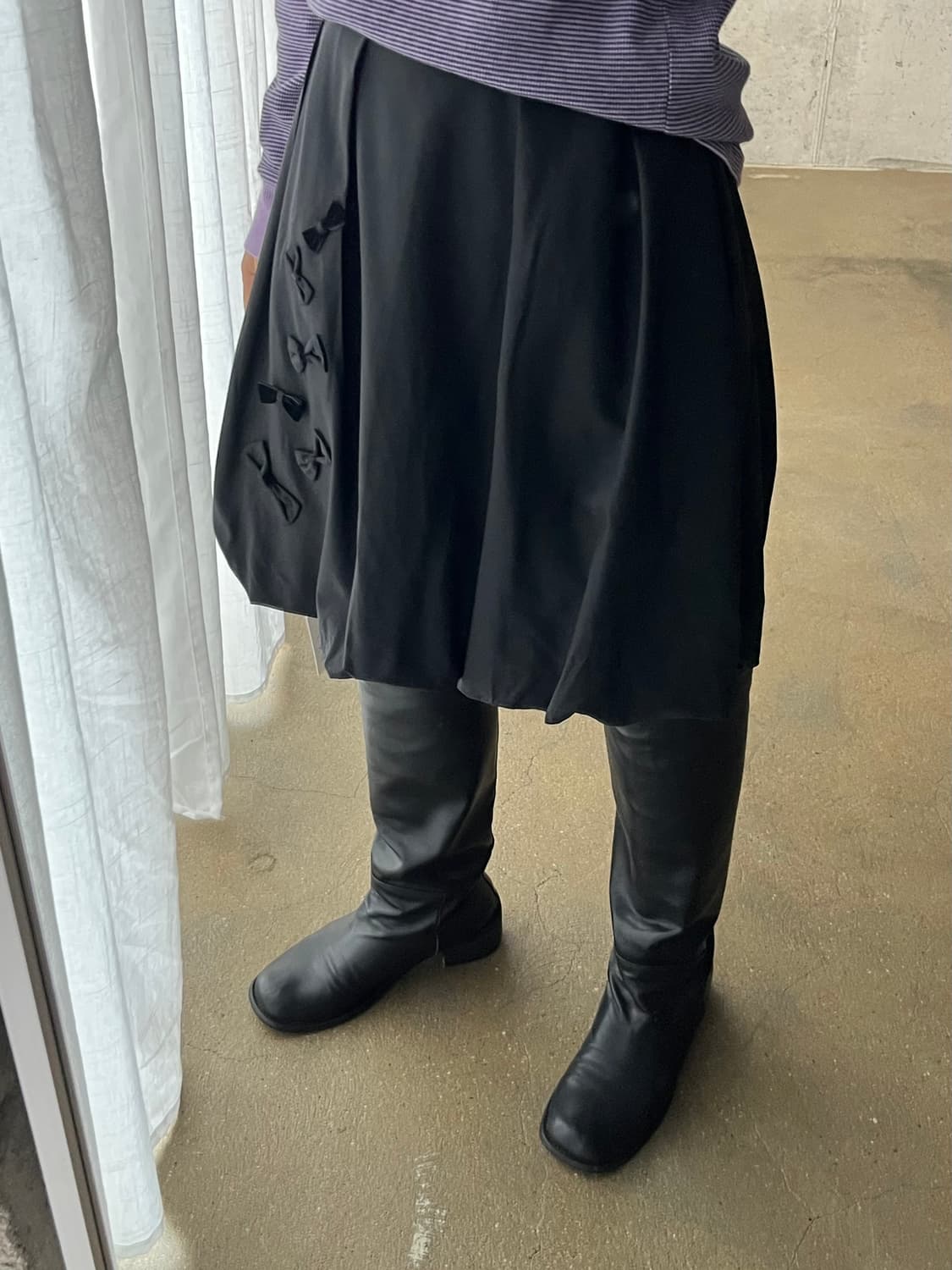 RENE 르네 리본 펌킨 스커트 상품이미지3