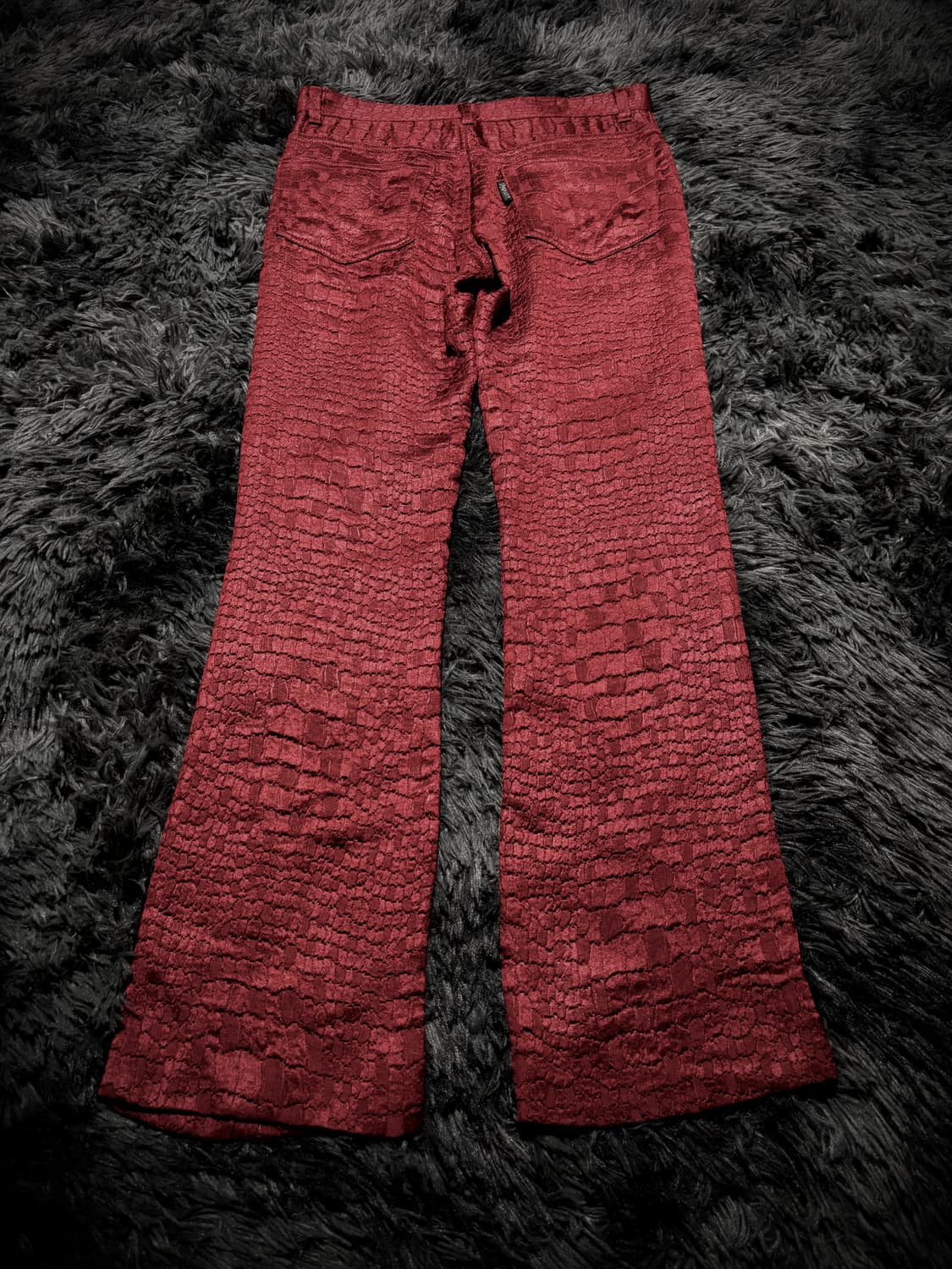 Hysteric Glamour 90’s 파이톤 패턴 레드 팬츠 상품이미지2