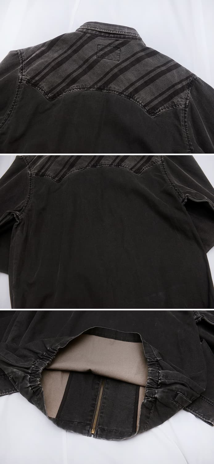 울리치 피그먼트워싱 웨스턴 트윌코튼 워크 자켓 (100-105) 상품이미지5