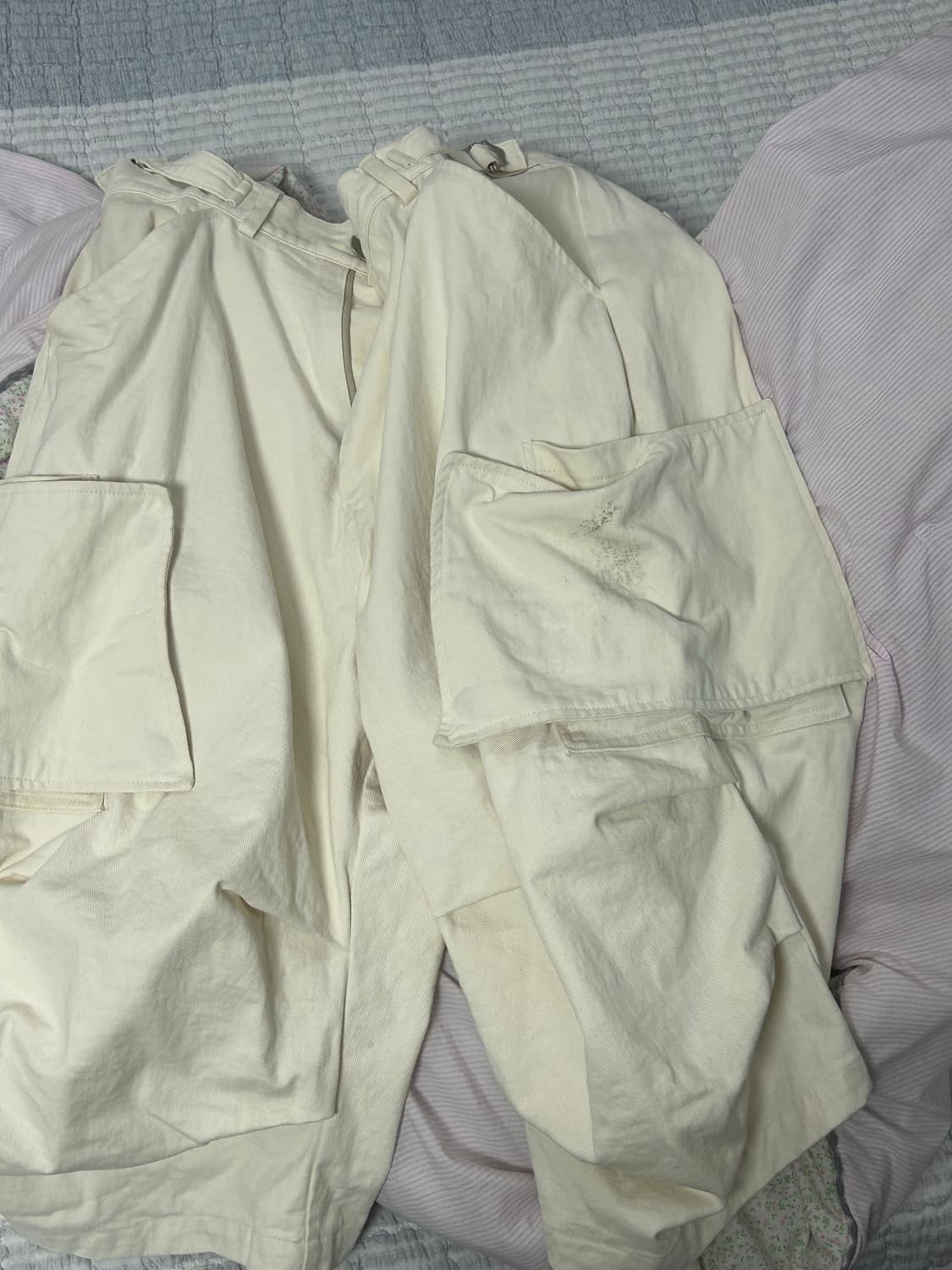 [m] 로어링라드 파라슈트 버뮤다 팬츠 크림 상품이미지2