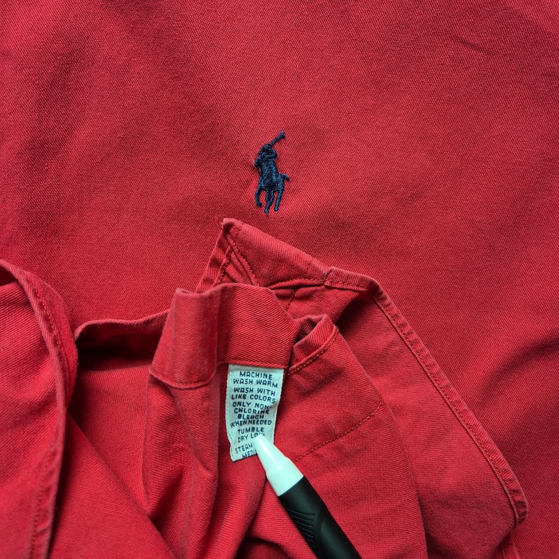 [XL] 폴로 랄프로렌 옥스포드 셔츠 레드 상품이미지9