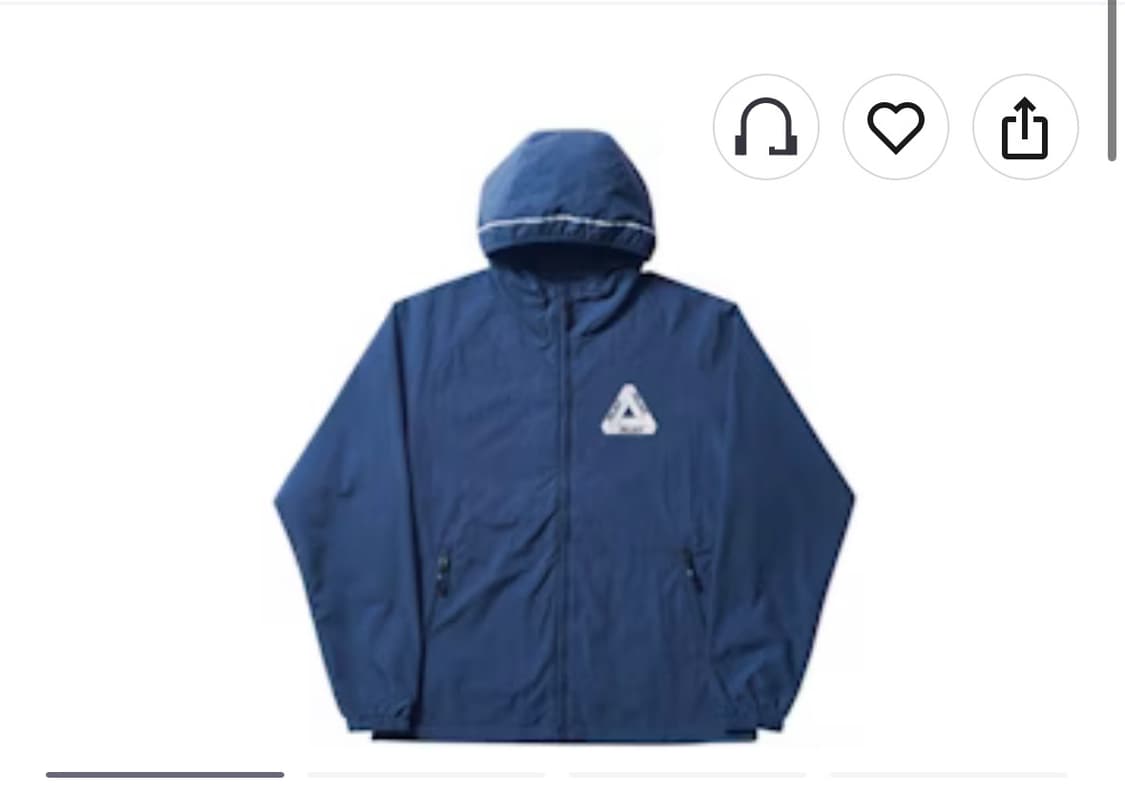 Palace 3M crank jacket 딥블루 M 상품이미지1