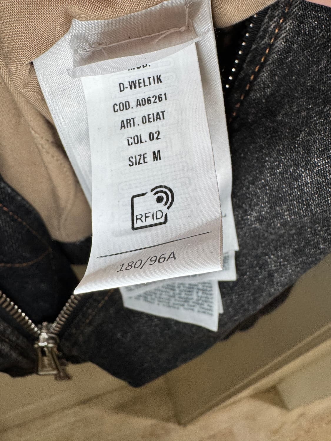 디젤 블랙 데님 자켓(D-Weltic) 상품이미지6