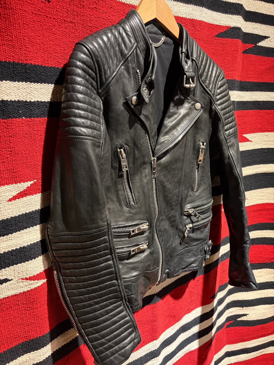 Italy sheep rider jacket / 양가죽 바이커자켓 상품이미지2