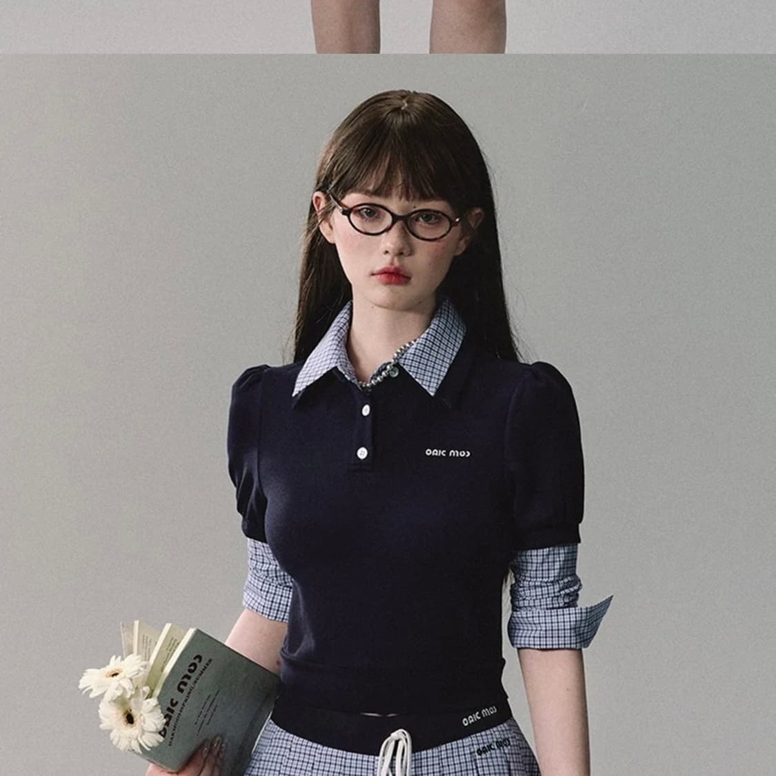 오크무 블라우스 셔츠 상품이미지2