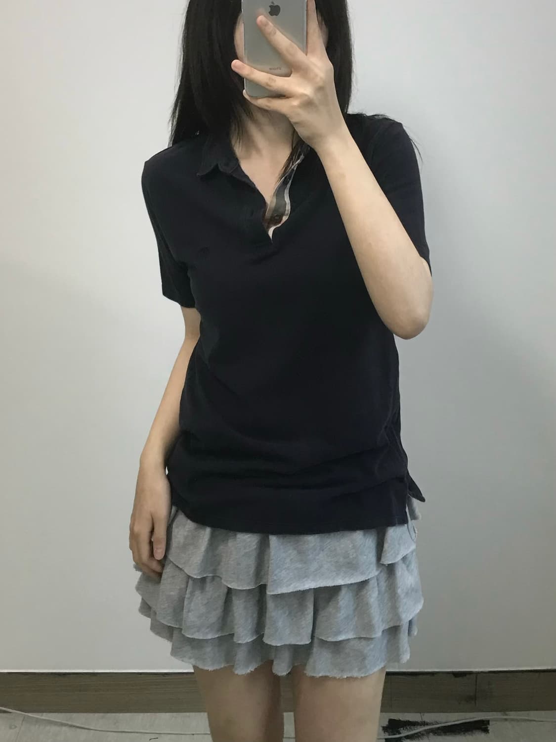 버버리 체크 배색 PK 반팔 카라 티셔츠 상품이미지1