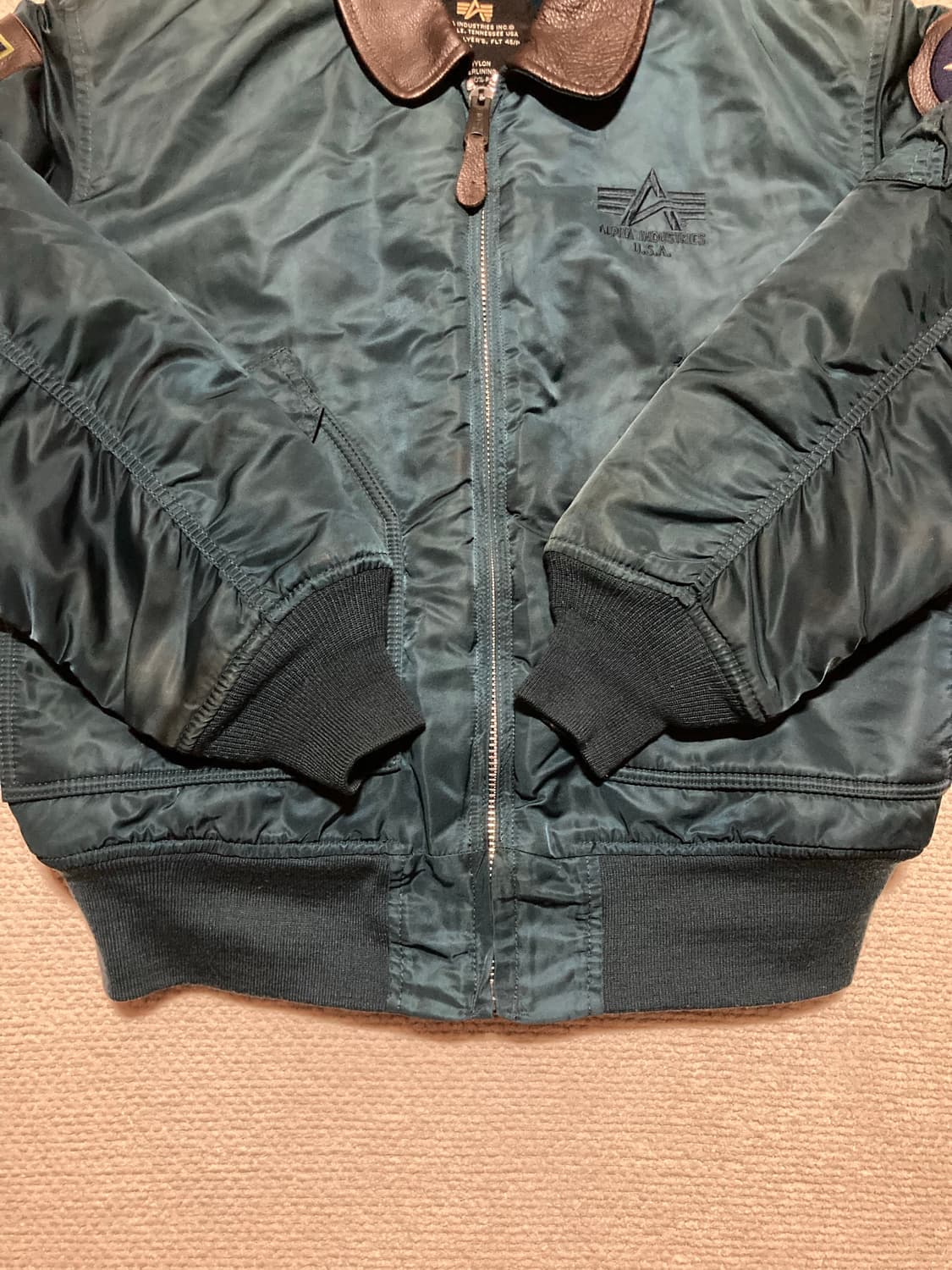00s Alpha Industries USA 플라이트 자켓 L 상품이미지3