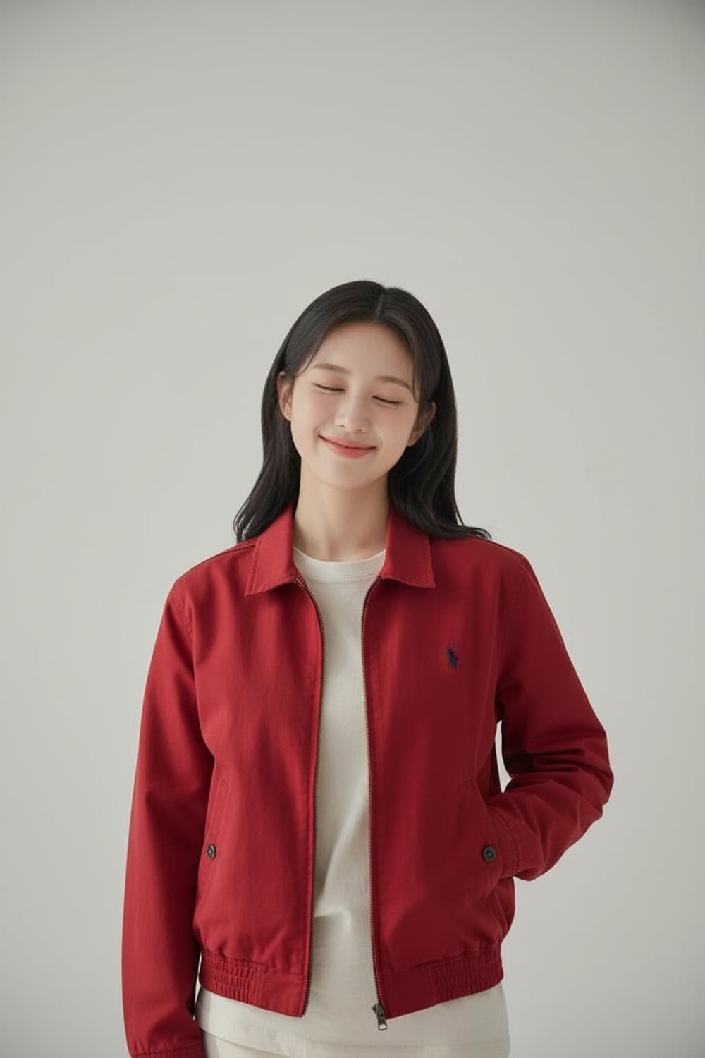 폴로 랄프로렌 레드 봄버 자켓 95 상품이미지1