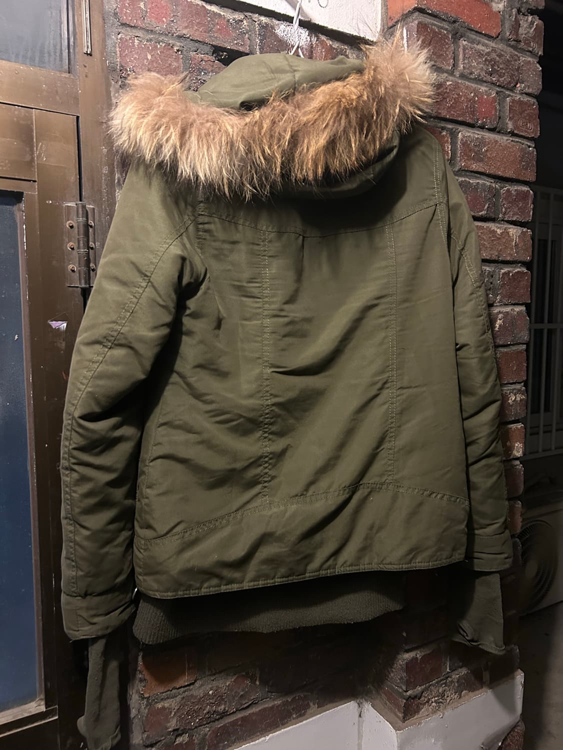 *rare design* 2000 sly 카키 퍼 파카 자켓 상품이미지3