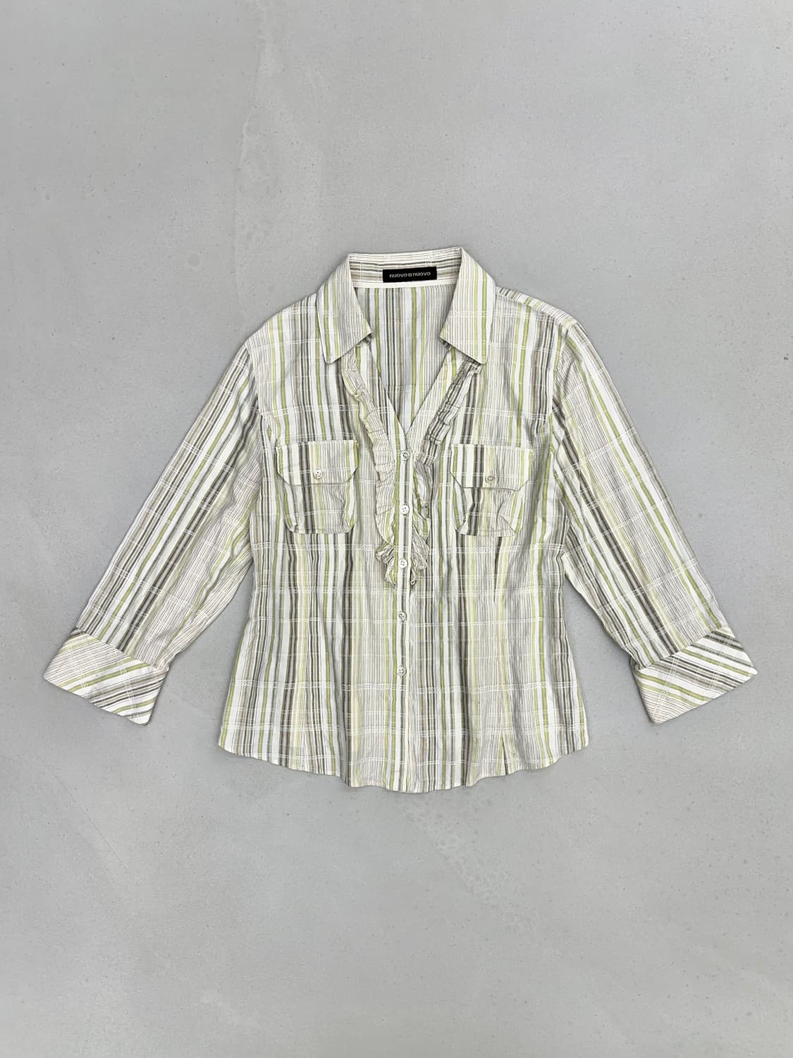 NUOVO x NUOVO 스트라이프 셔츠 상품이미지1