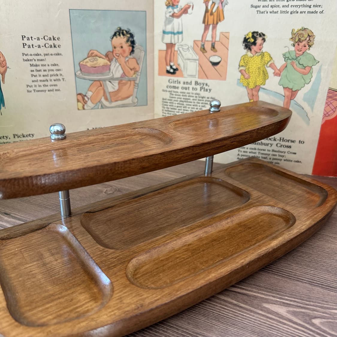 미국 빈티지 데스크 2단 오거나이저 상품이미지4