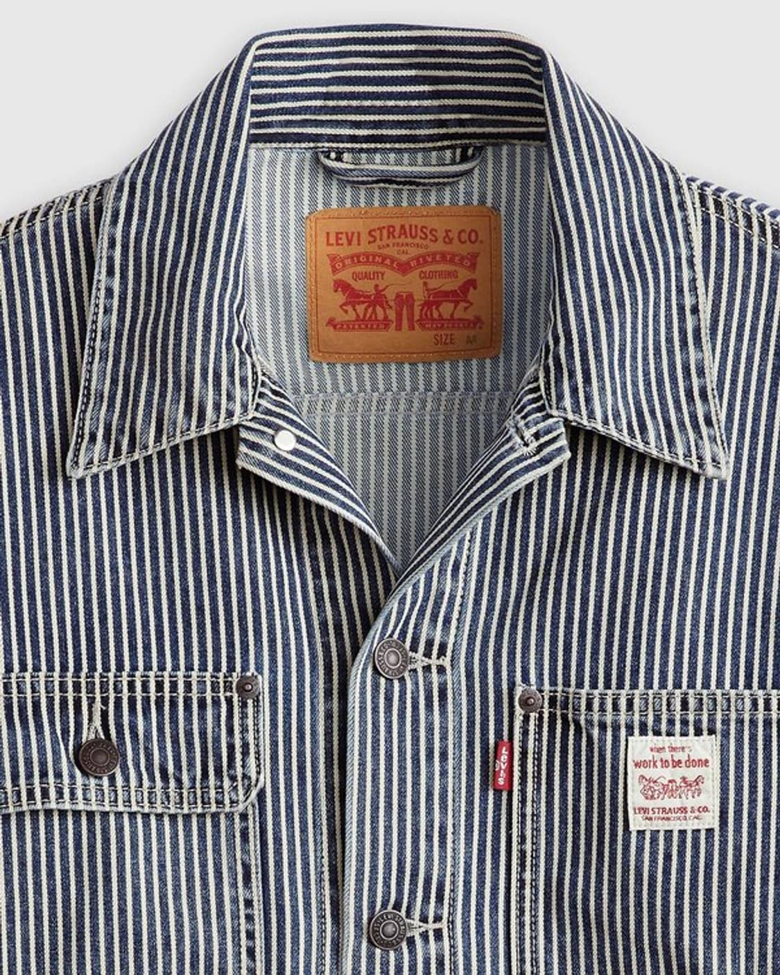 리바이스 선라이즈 트러커 자켓 스트라이프 히코리 청자켓 상품이미지2