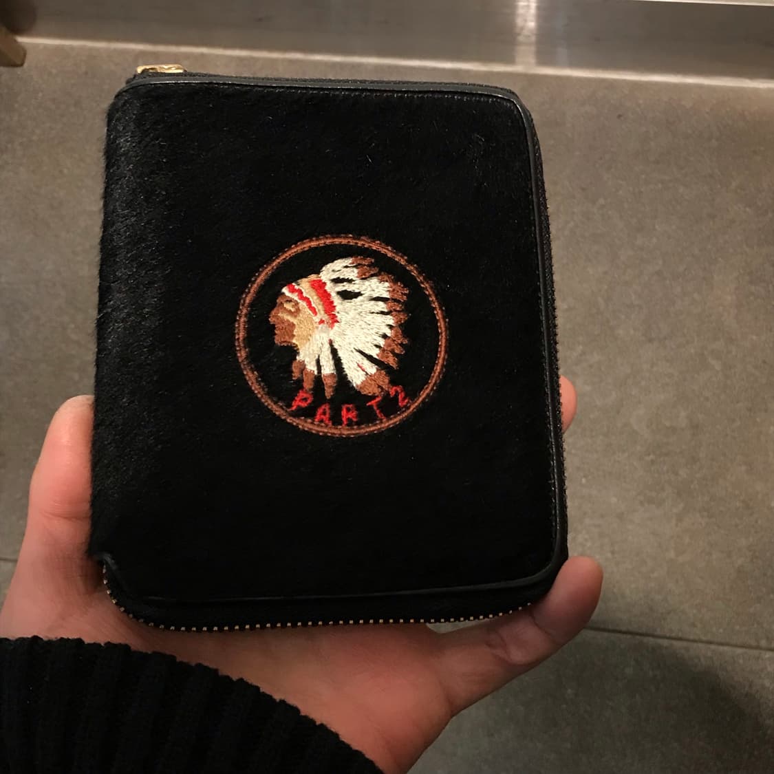 80-90s 재팬 준코 시마다 인디언 자수 part 2 송치가죽 지갑 상품이미지2