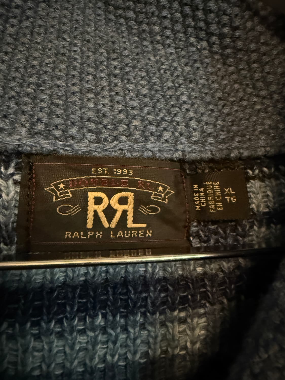 RRL 숄카라 가디건 XL 상품이미지3