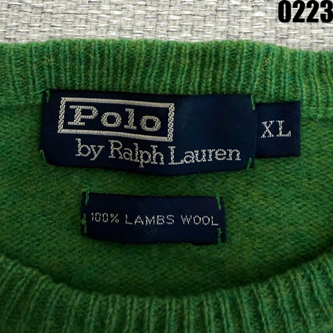 폴로 랄프로렌 램스울 니트 스웨터 XL 0223 상품이미지4