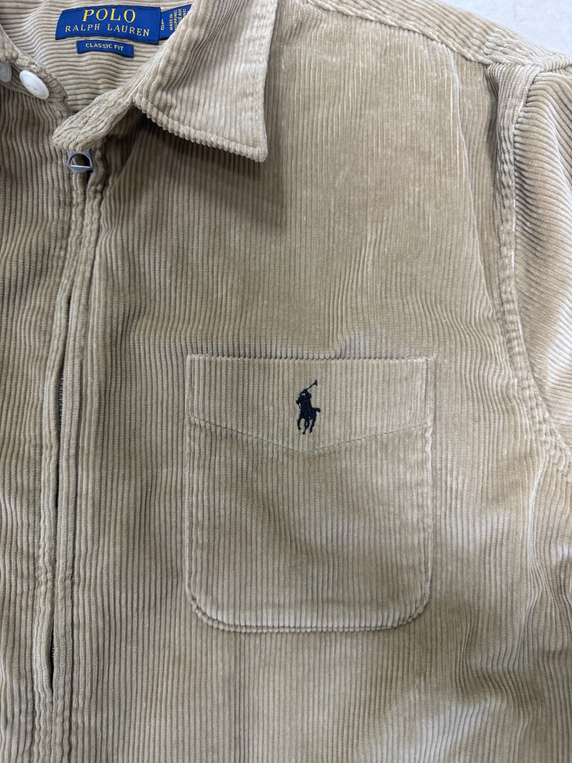 폴로랄프로렌 코듀로이 셔츠자켓 베이지 L사이즈 상품이미지4