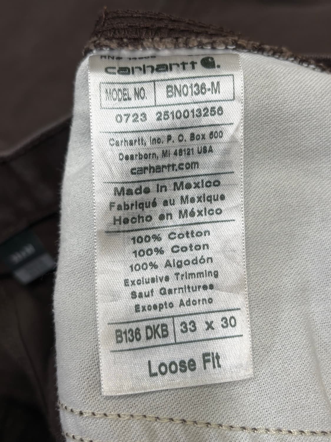 칼하트 B136 더블니 DKB faded 상품이미지6