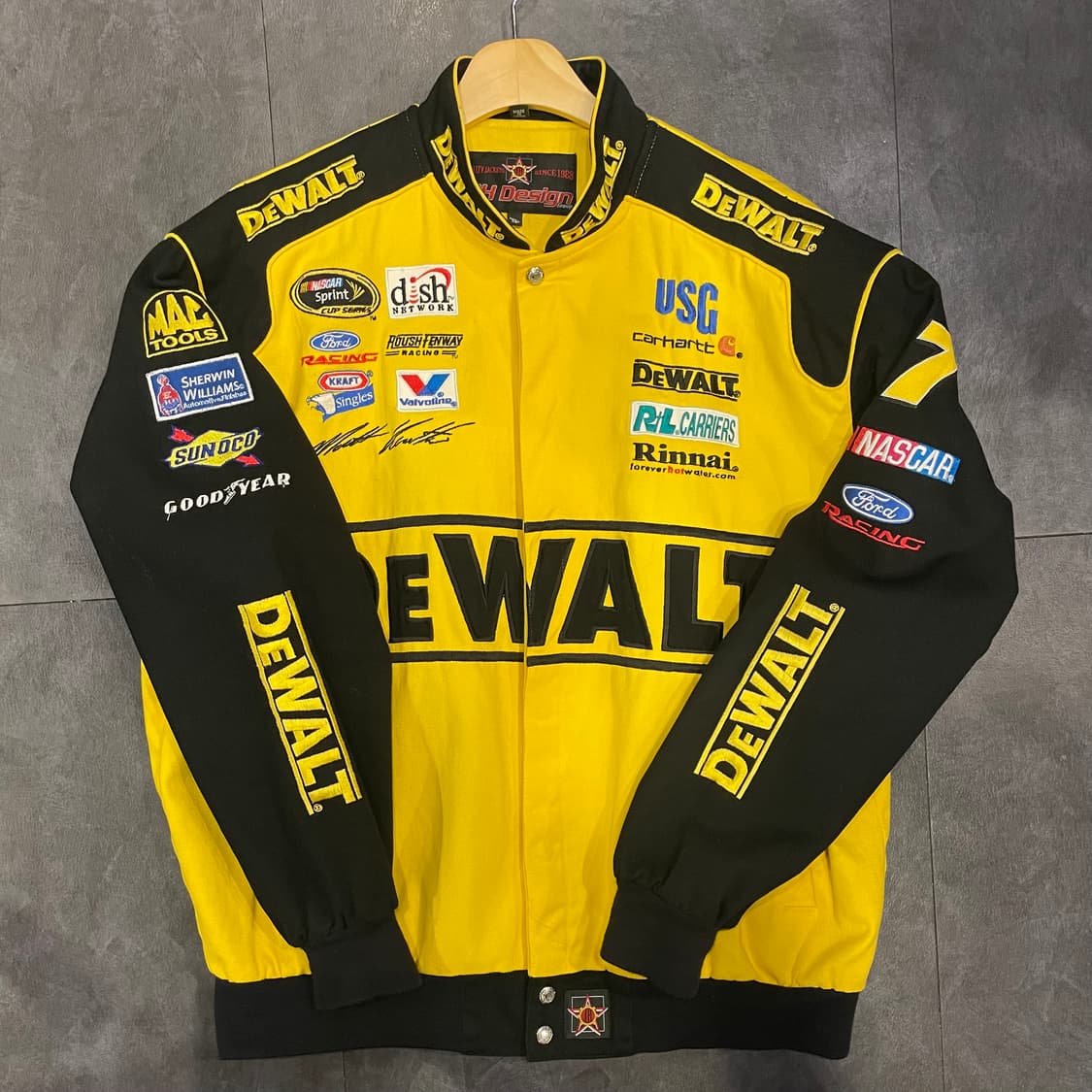 [IM] JH MADE DEWALT 드월트 옐로우 코튼 레이싱자켓 상품이미지1