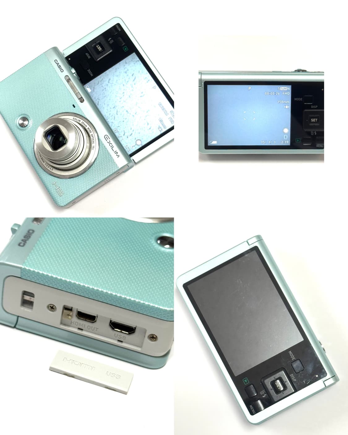 셀카모드 희귀템 카시오 casio exilim ex-zr60🍼🩵민트 상품이미지10
