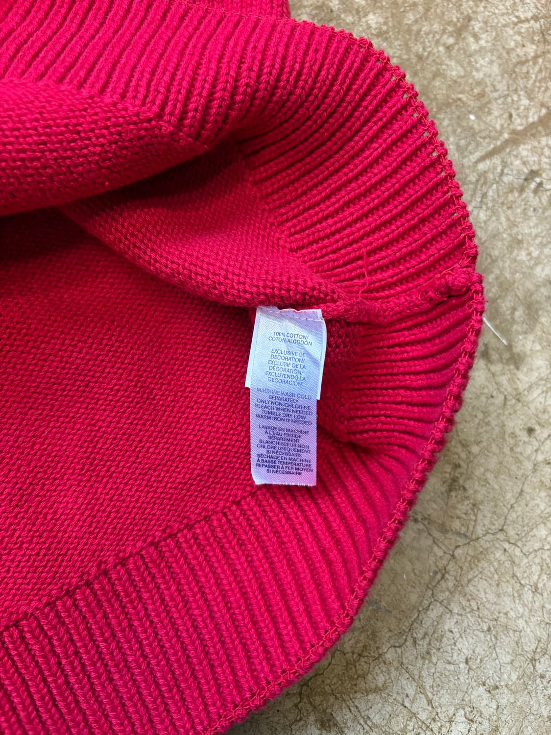 챕스 CHAPS 레드 코튼 니트 상품이미지5