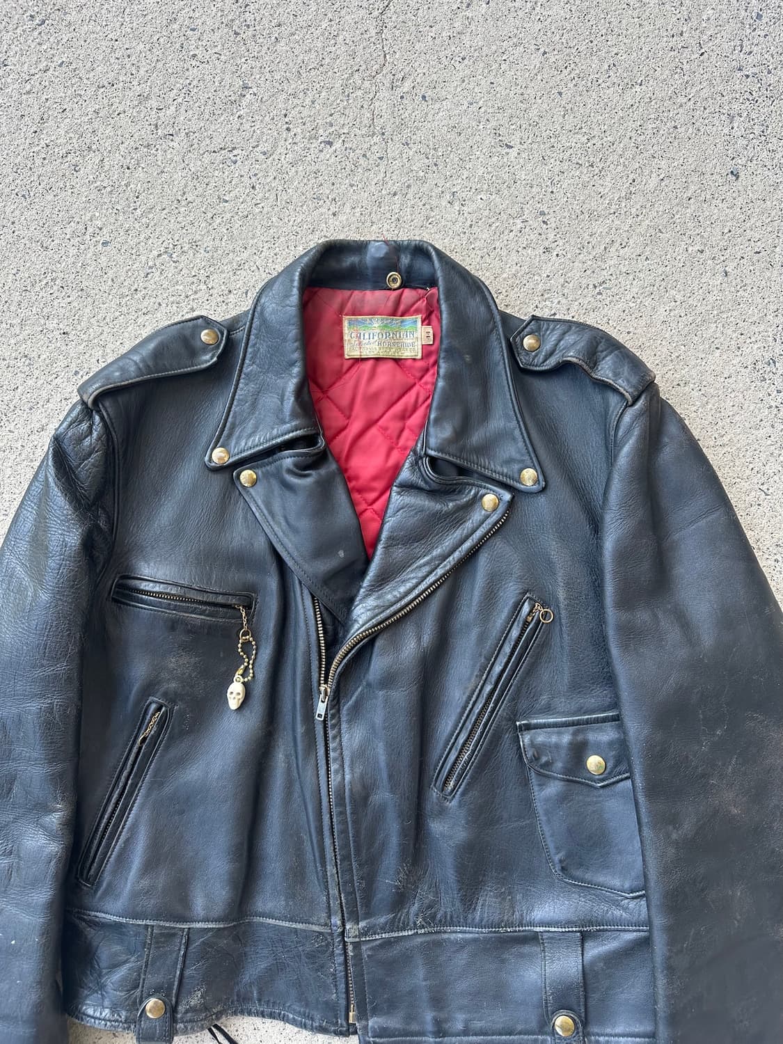 50s California Horse Hide Leather Jacket 상품이미지3