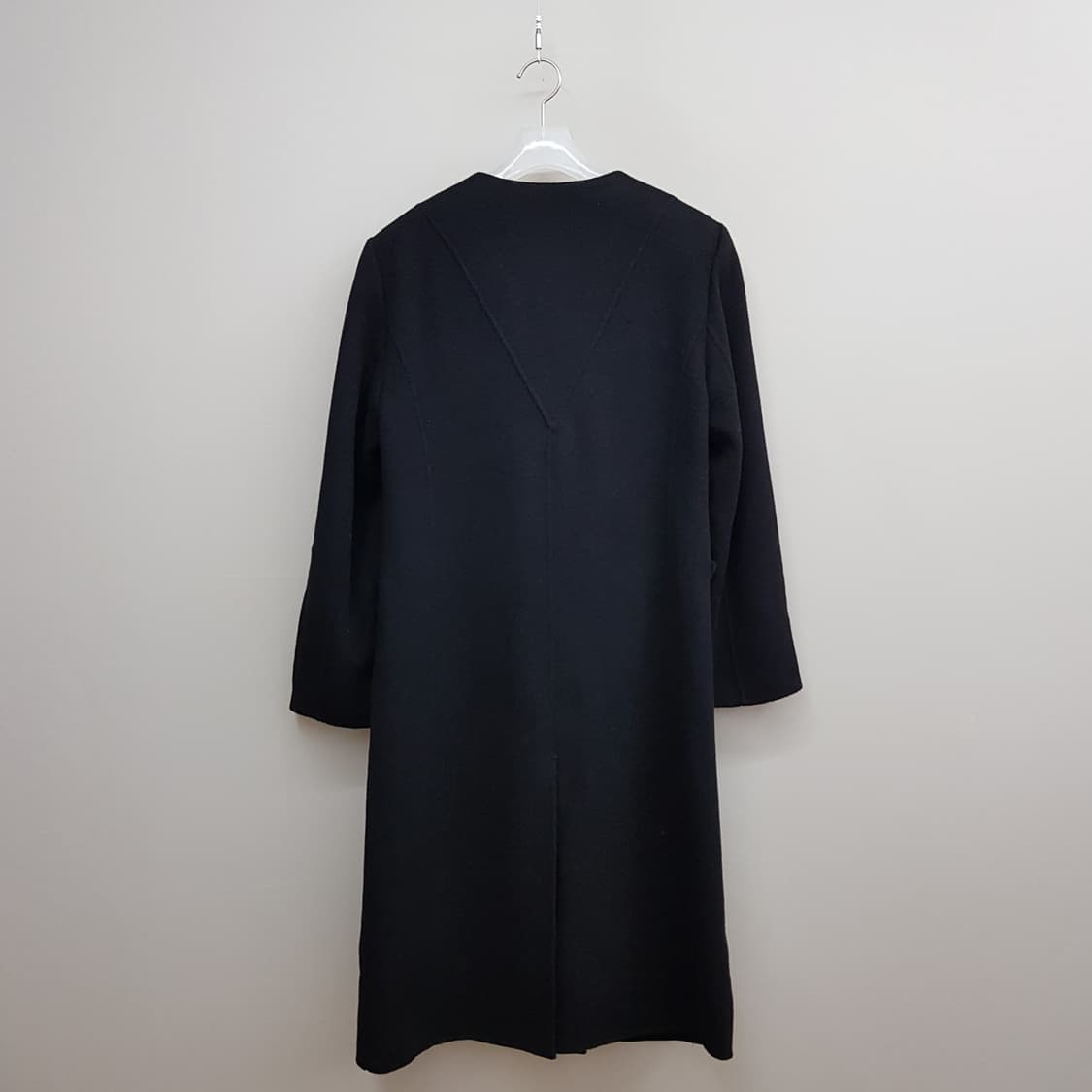 럭키슈에뜨 2022 라운드넥 캐시미어 롱코트 36사이즈 상품이미지4