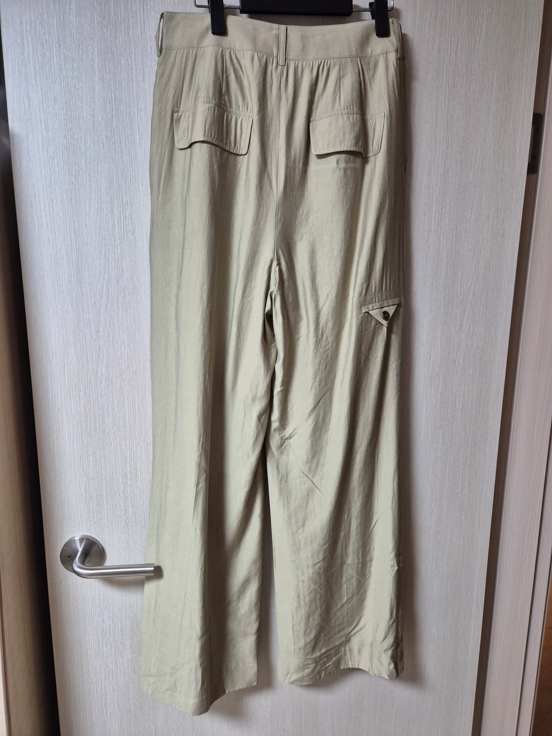 (새제품) 렉토 콘트라스트 밴딩 와이드팬츠 M (25년) 상품이미지5