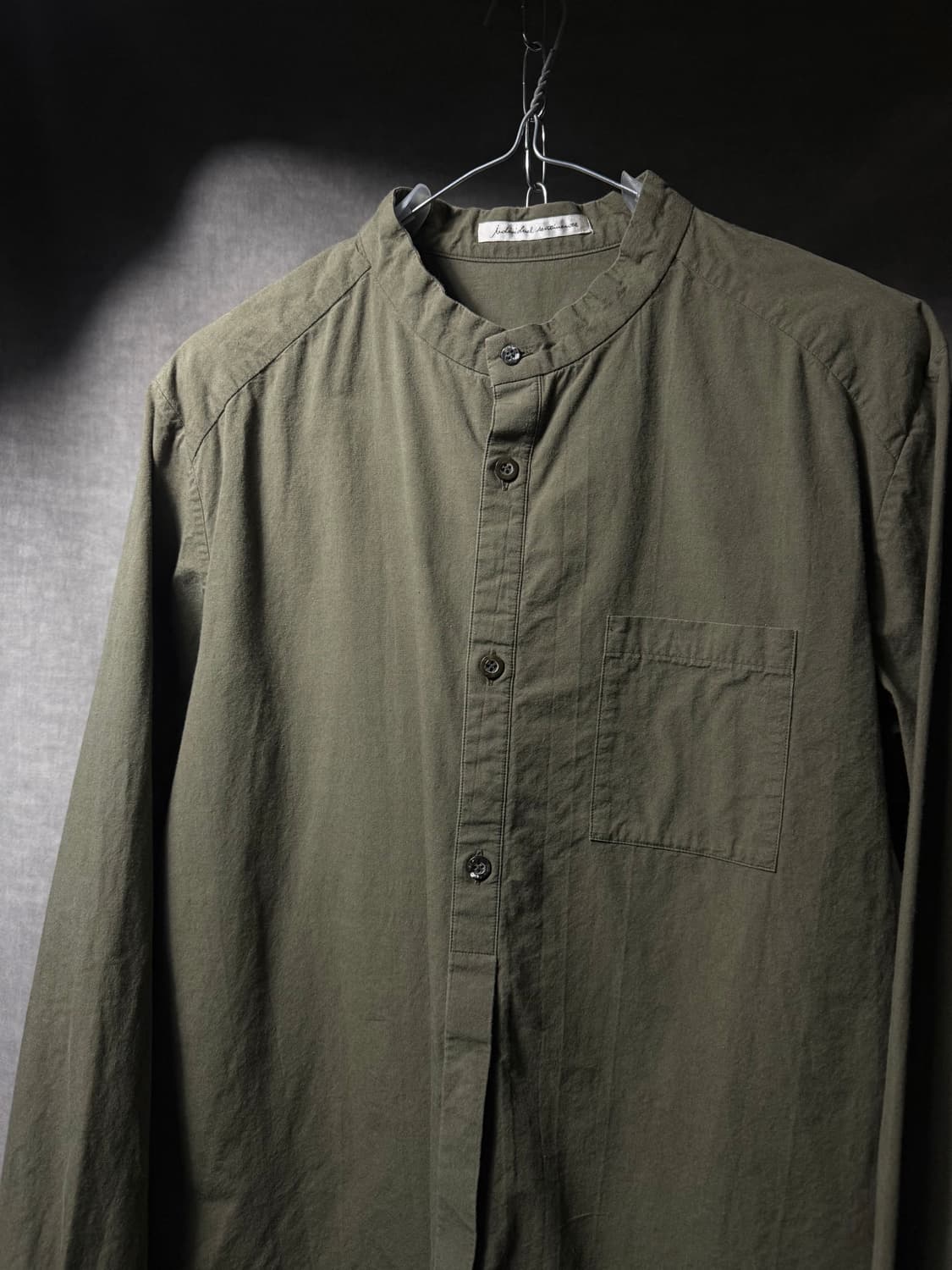 Aleksandr Manamis Band Collar Shirt  상품이미지2