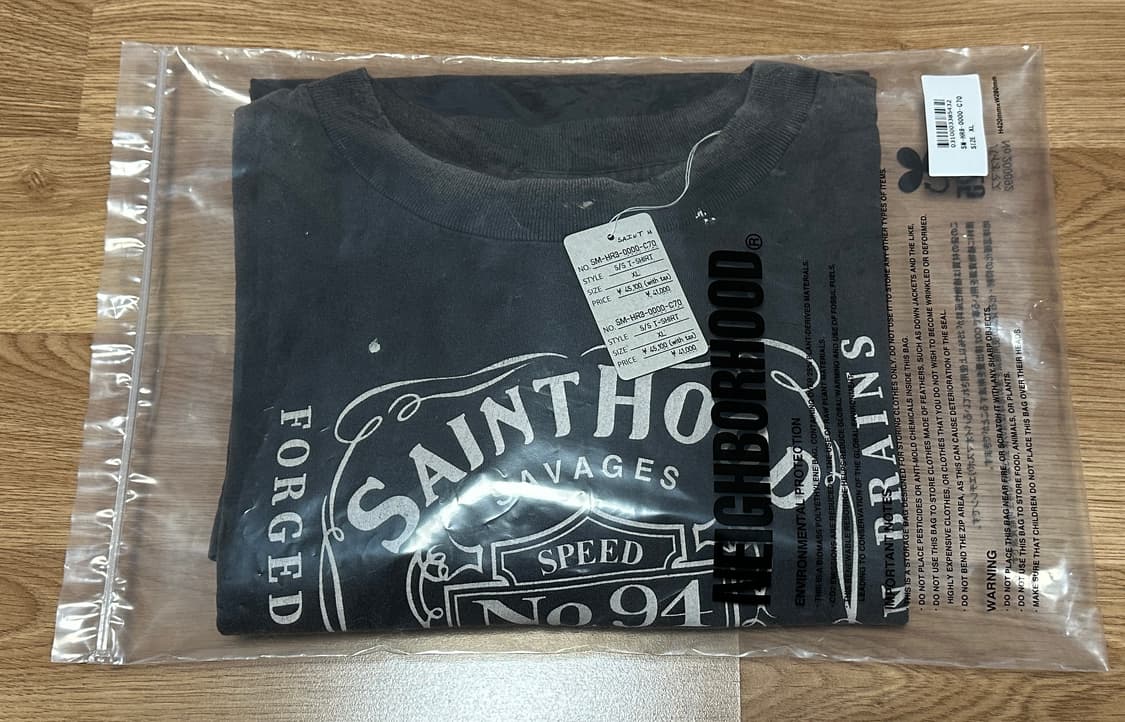 [XL] 세인트미카엘x네이버후드 SS TEE FEARLESS 판매합니다 상품이미지3