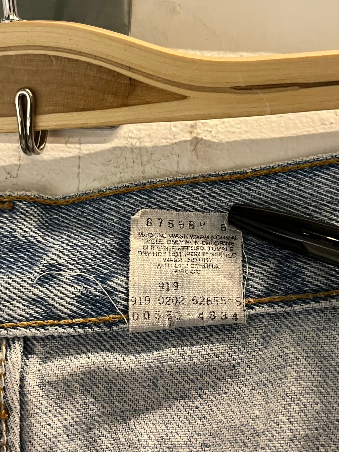 Levis 550 릴랙스드 워싱 데님 진 36x34 상품이미지5