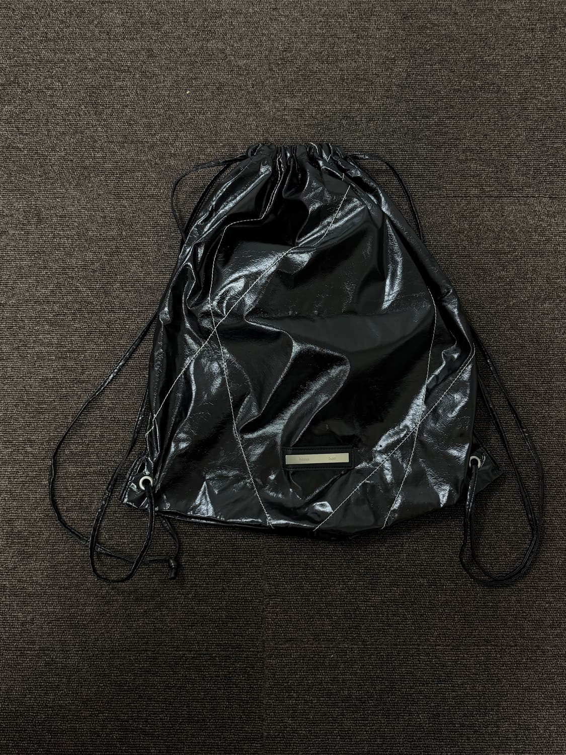 마뗑킴 스트링 코팅 백팩 상품이미지1