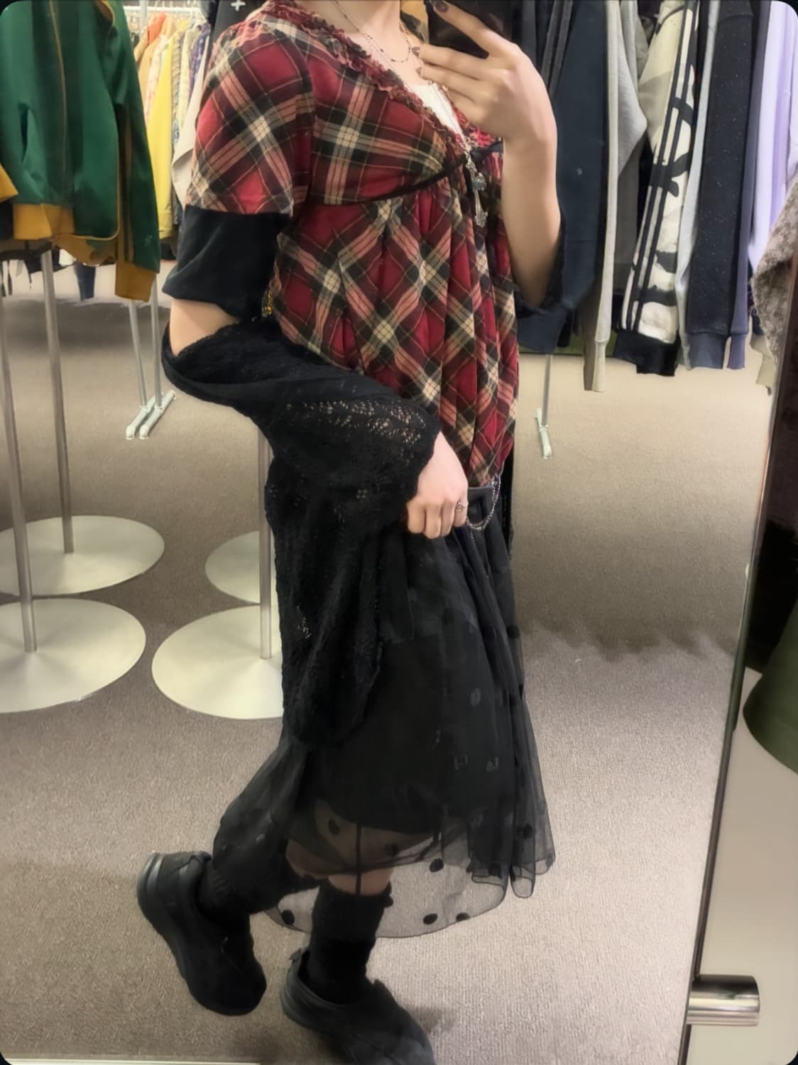 Dark Grunge Check 🍓⚓️ 상품이미지4