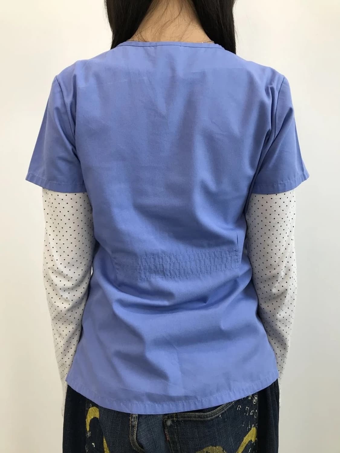 Dickies Blue Scrub Top Medical Shirt 상품이미지4