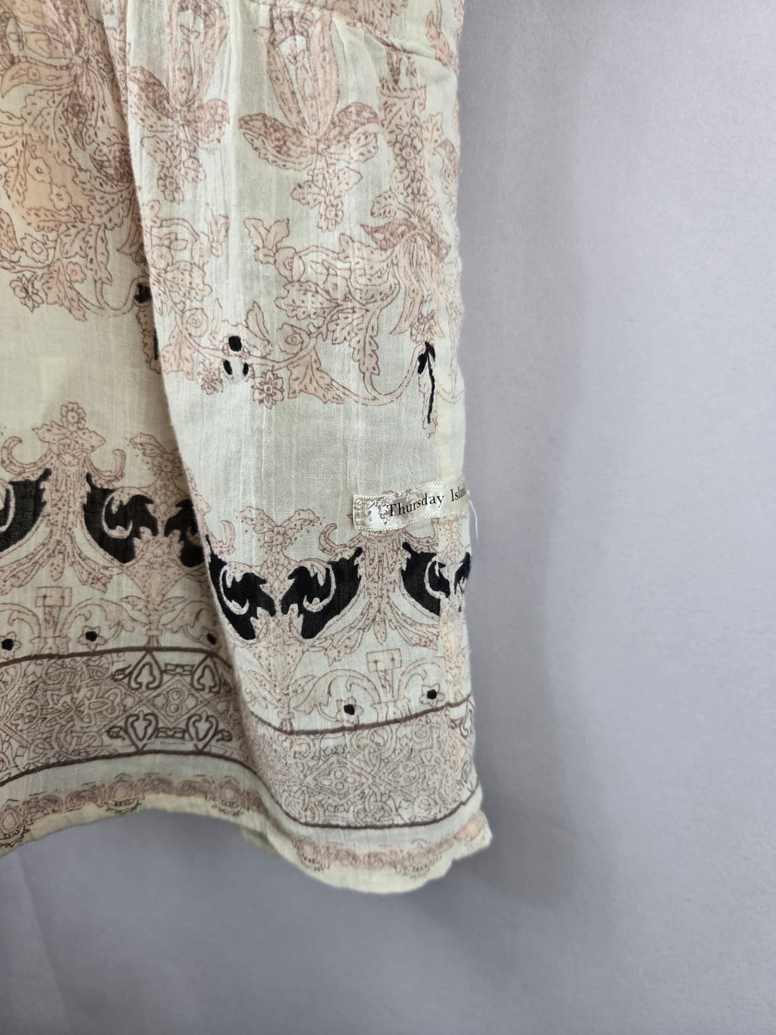 [무료배송]써스데이아일랜드 M 여성 보헤미안 민소매 볼륨 쉬폰 원피스 상품이미지6