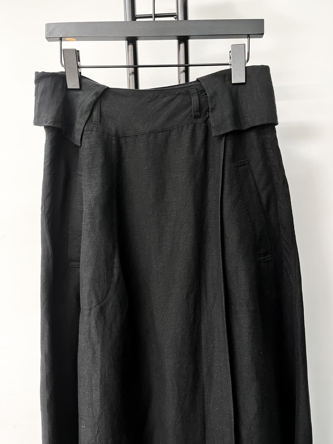 La Porte De Demain 린넨 블랙 스커트 상품이미지3