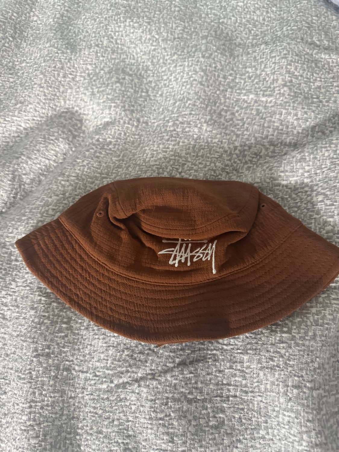 스투시 브라운 버킷햇 L/XL 팝니다 상품이미지1