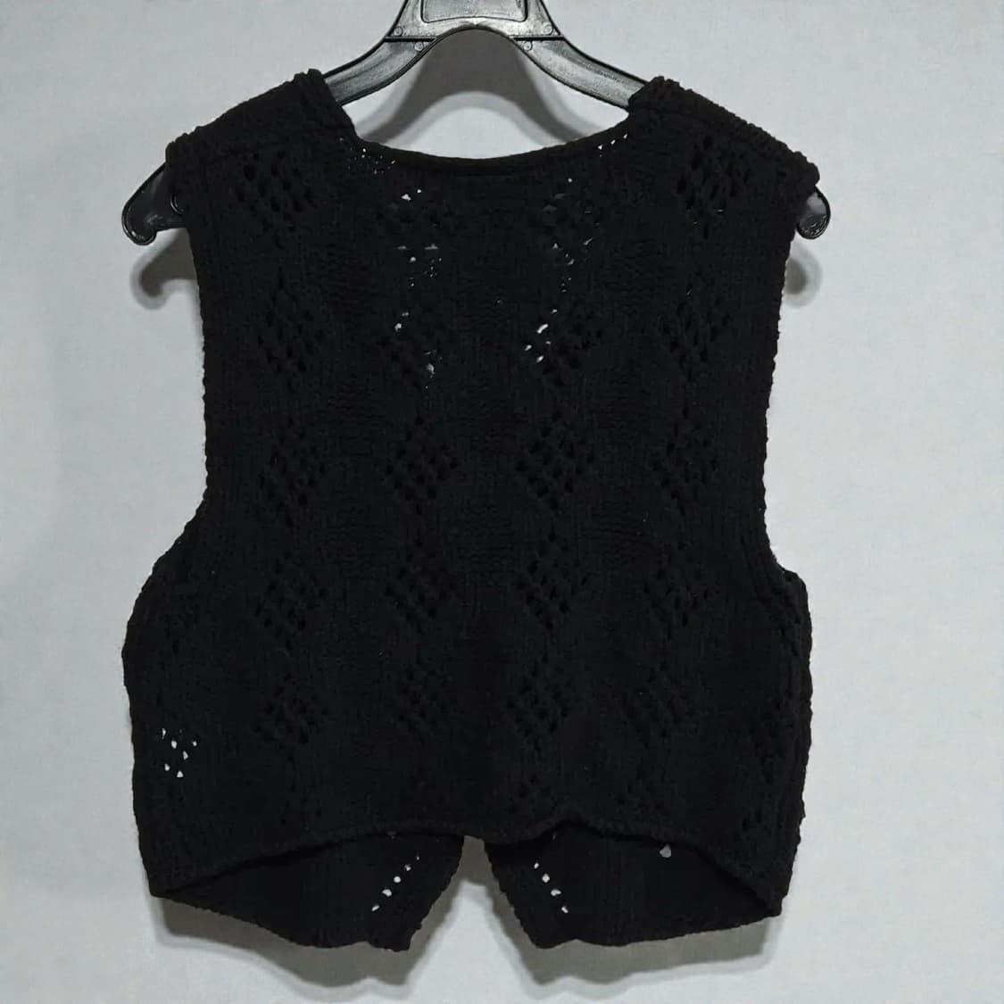 OPEN YY 오픈와이와이 아가일 포인텔 니트 베스트 / 새상품 상품이미지5