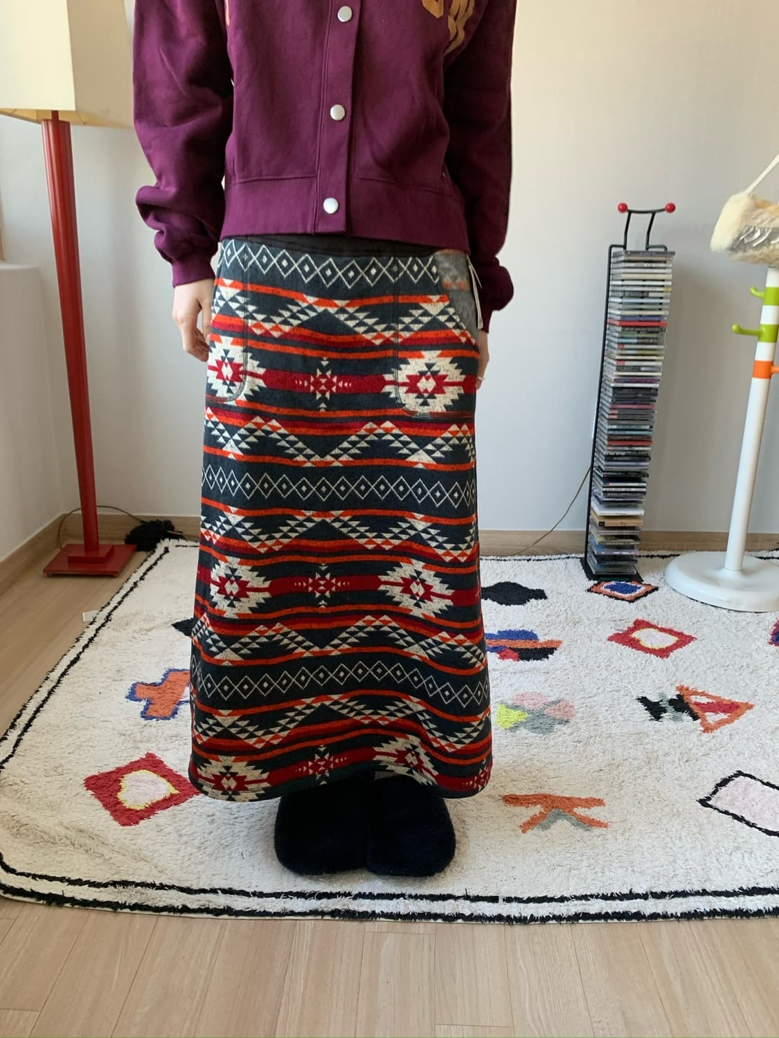 ethnic pattern skirt 상품이미지1