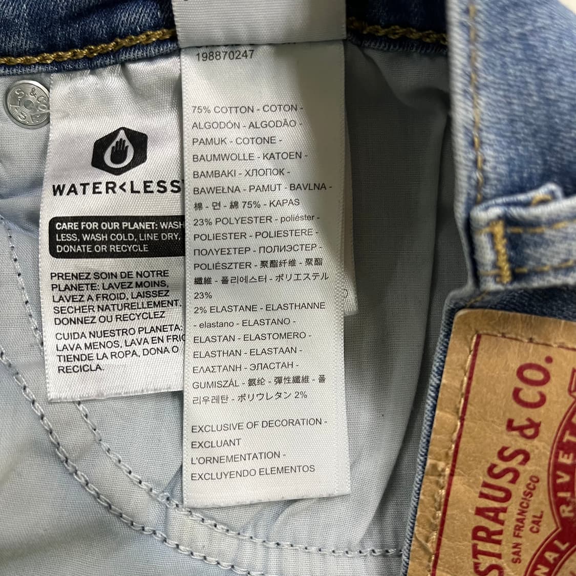 [28] 리바이스 보이프렌드 중 연청 데님 팬츠 청바지 4014 상품이미지9